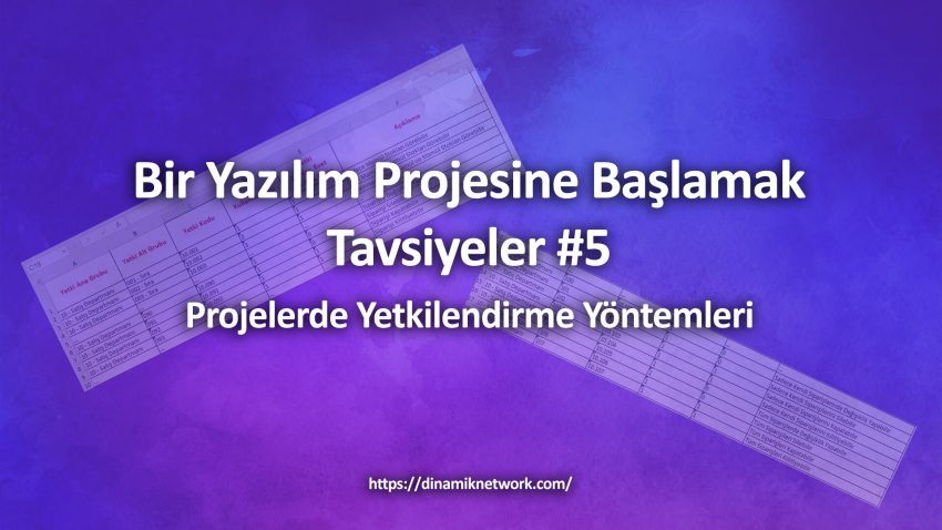 bir yazılım projesine başlamak Projelerde Yetkilendirme Yöntemleri kapak